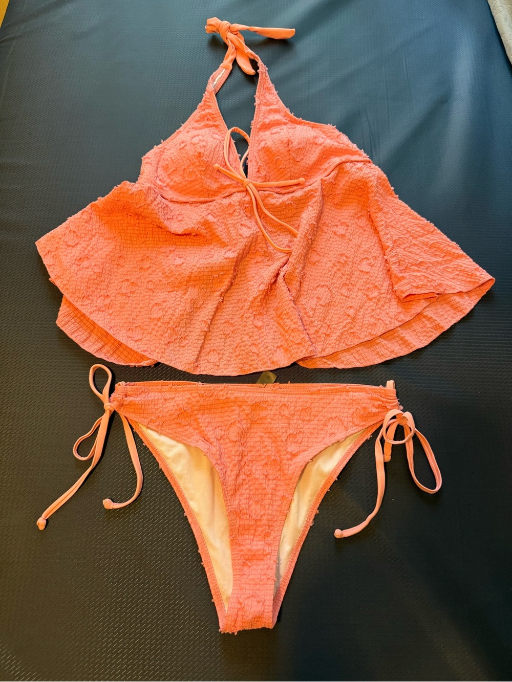 SHEIN pink tankini